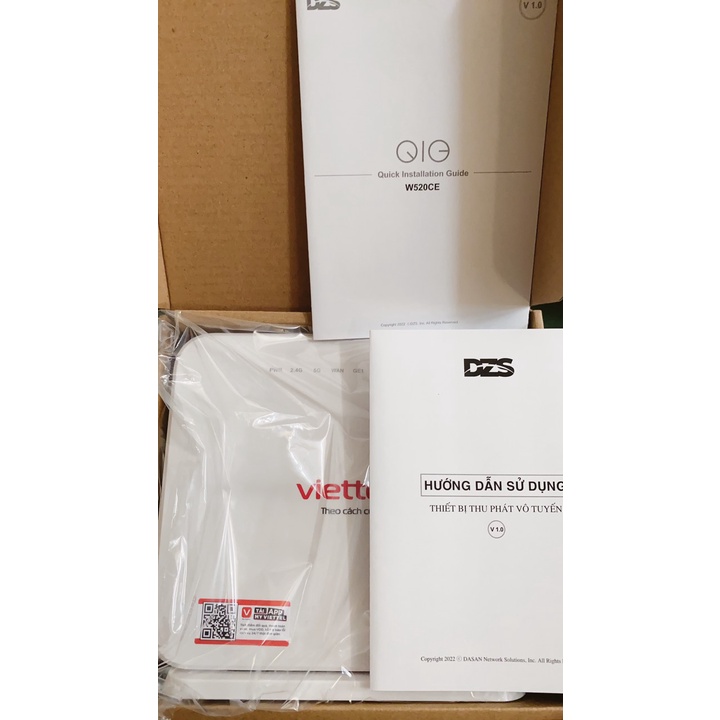 Mesh home Viettel DASAN W520CE phát sóng wifi 2 băng tần Full box đầy đủ phụ kiện | BigBuy360 - bigbuy360.vn