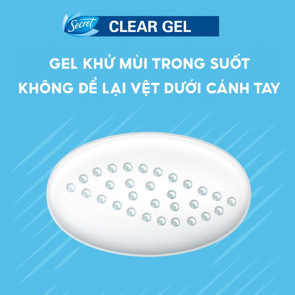 Gel Ngăn tiết mồ hôi và Khử mùi Secret nhiều mùi hương 73g