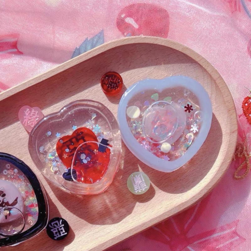 Sa Khuôn Silicon Làm Đồ Thủ Công Hình Bình Lắc Bằng Nhựa Resin Có Thể Tái Sử Dụng