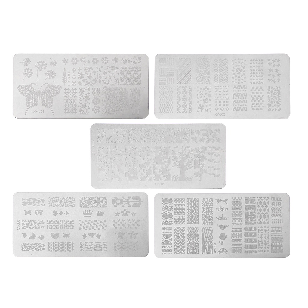 Khuôn In Móng Tay Bằng Thép Không Gỉ Diy