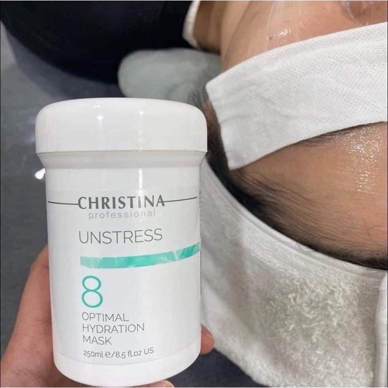 Mặt Nạ Cấp Ẩm Phục Hồi Da Christina Unstress Mask 8 Optimal Hydration số 8