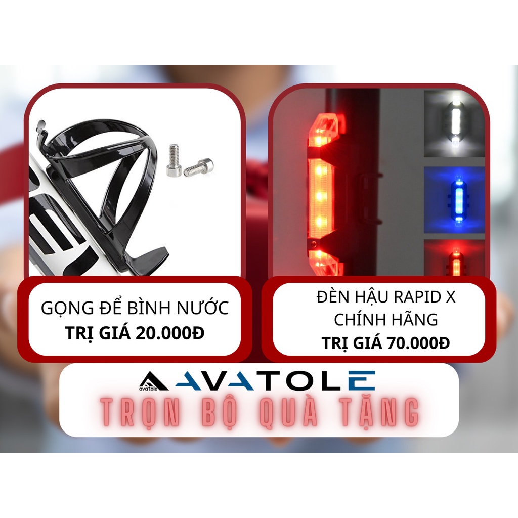 Xe đạp touring Java Veloce 3, khung sườn hợp kim nhôm 6061, phanh đĩa cơ, bộ chuyển số Shimano Claris 16 speed, màu XÁM