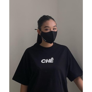 Áo thun Chê 100% Cotton Tay Lỡ Unisex - Đen/Trắng Cổ Tròn - Gaho Store