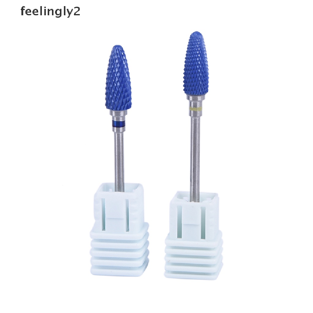 1 Đầu Mài Móng Tay Bằng Sứ Màu Xanh Dương