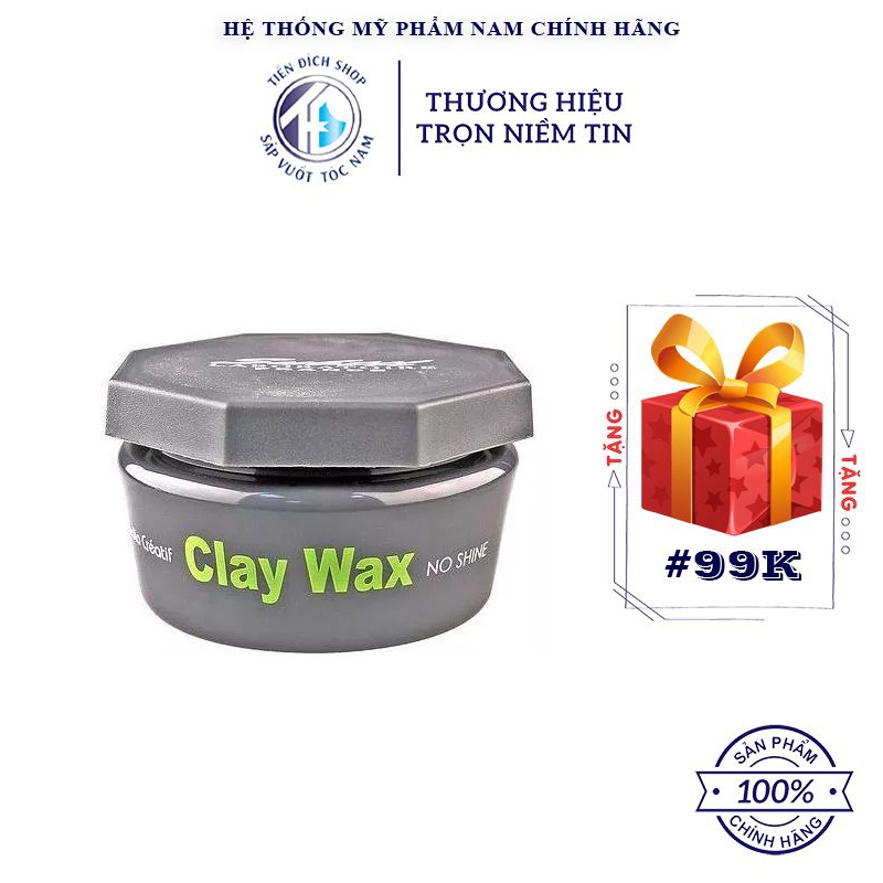 Sáp vuốt tóc Subtil Clay Wax chính hãng Trung Quốc + Tặng lược tạo kiểu Chaoba