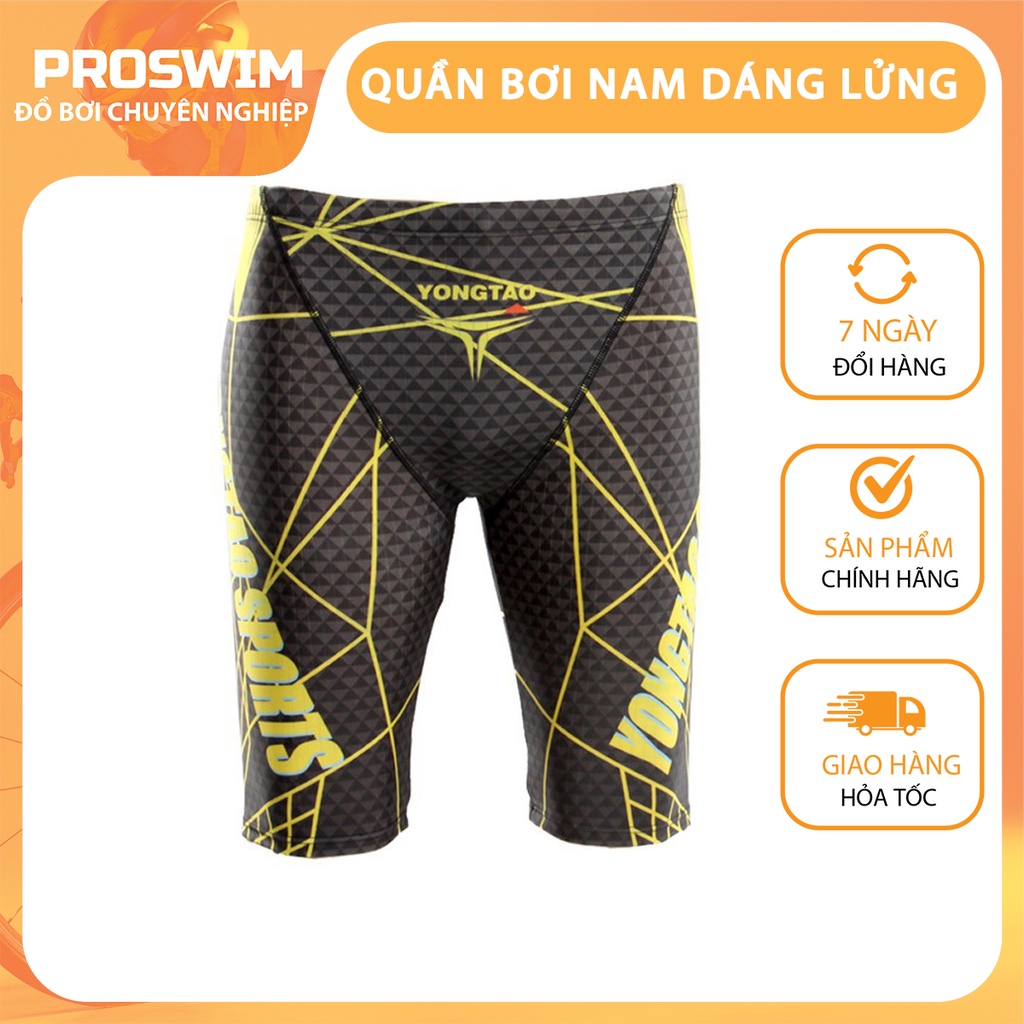 Quần Bơi Nam Dáng Lửng Yongtao 361 Vàng