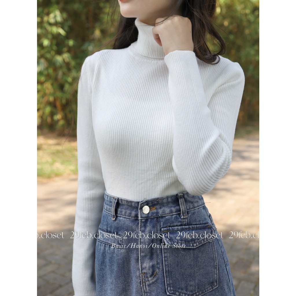 Áo len tăm cổ lọ dày dặn nhiều màu - 29feb.closet - A149