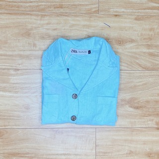 [HTA Linen Bột] M001 - Set quần dài + áo 2 túi