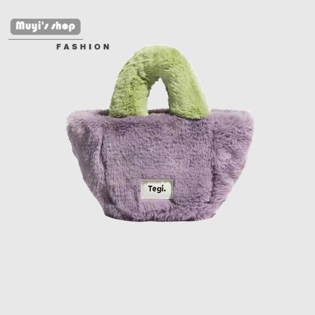 Túi Xách Lông Nhung Sức Chứa Lớn Kiểu Dáng Hợp Thời Trang