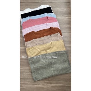 Áo len tăm mềm cúc pastel