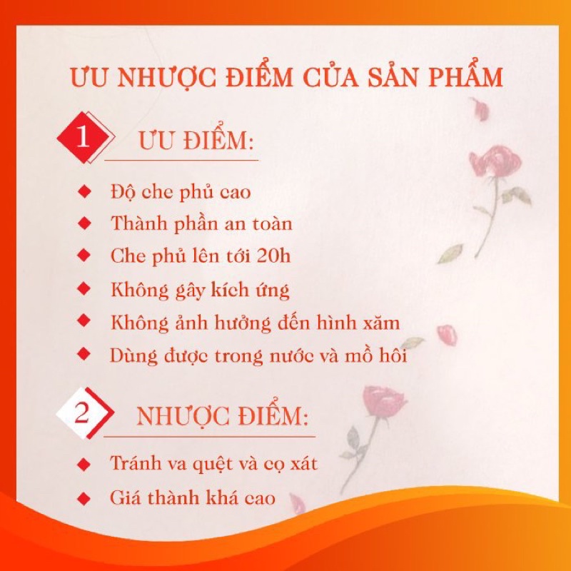 Kem che hình xăm Zip Tattoo 5g - Cam kết che phủ 100% diện tích hình xăm