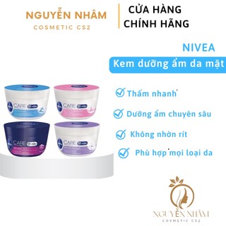 Kem dưỡng NIVEA CARE 💖FREESHIP💖 Kem dưỡng NIVEA CARE dành cho mặt 100ml 🍀 SIÊU CẤP ẨM cho mùa hanh KHÔ