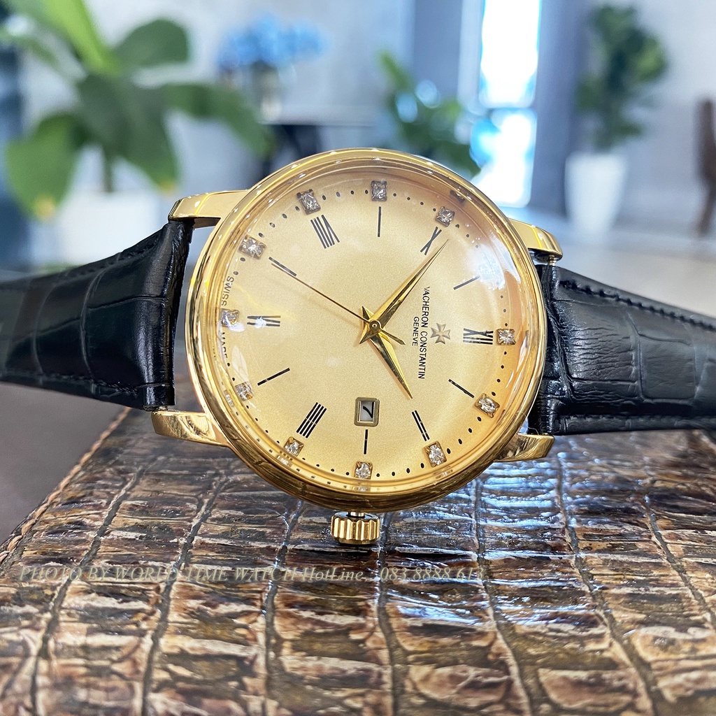 Đồng hồ nam Patek P5080 dây da cao cấp , full box, bảo hành 3 năm, kính sapphire chống xước chống nước