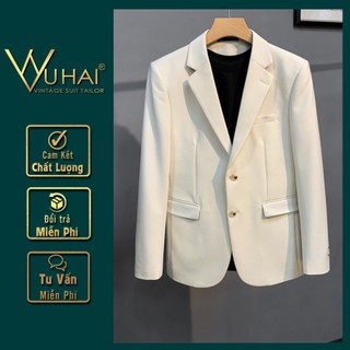 Áo Blazer nam đẹp, Vest nam trẻ trung lịch lãm from dáng Hàn Quốc dáng 2 cúc-VuHai