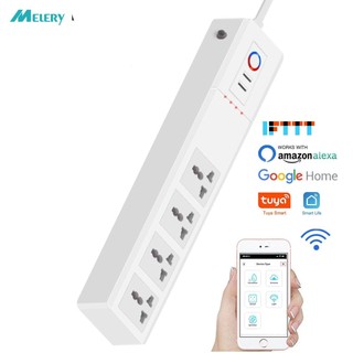 Ổ cắm điện thông minh điều khiển từ xa chuẩn uk kết nối wifi với alexa google home