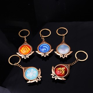 ( mẫu Fontaine mới)  Móc khóa dạ quang vision Genshin impact ( vision Fontaine inaziha liyue monstart )