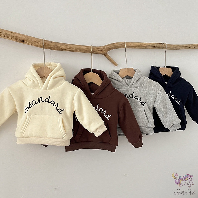 Áo Hoodie In Chữ Phong Cách Hàn Quốc Cho Bé