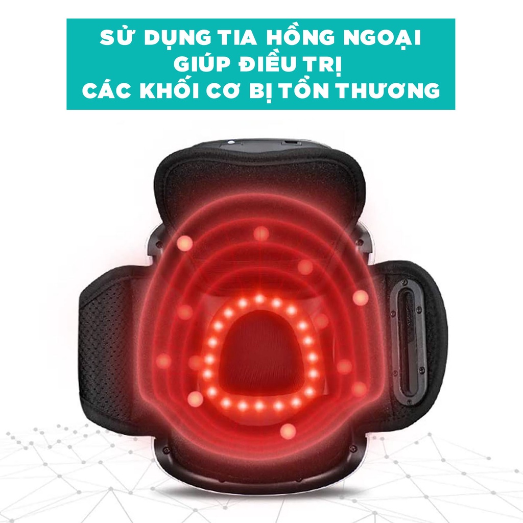 Máy Mát Xa Đầu Gối Cầm Tay Đa Năng Massage Hồng Ngoại - BẢO HÀNH 3 NĂM