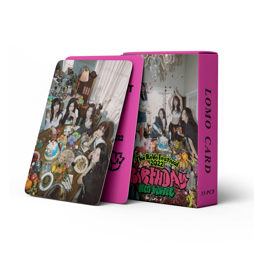 Red Velvet Album Birthday Photocard The ReVe Festival 2022  Lomo Card 54pcs/box