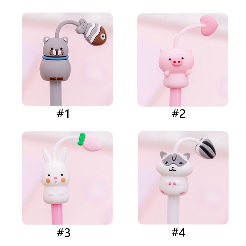 Y&amp;X Dễ Thương Bút Mực Gel 0.38mm Họa Tiết Hoạt Hình Xinh Xắn