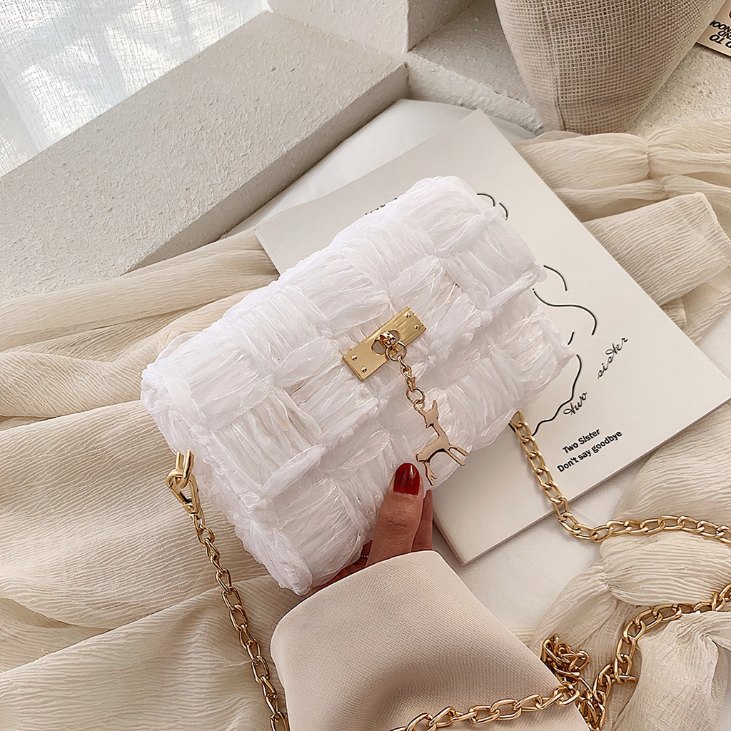 Túi tự đan ruy băng, túi đeo chéo handmade thời trang Hàn Quốc - Có video hướng dẫn DIY301