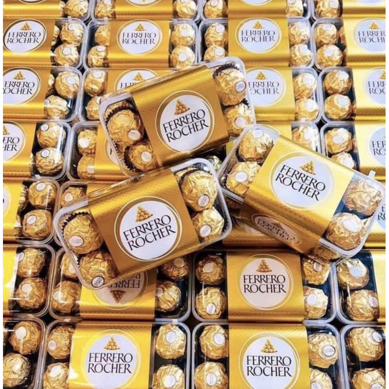 (Nội địa Đức) Socola Ferrero Rocher 200g 16v- Hàng chuẩn, date xa