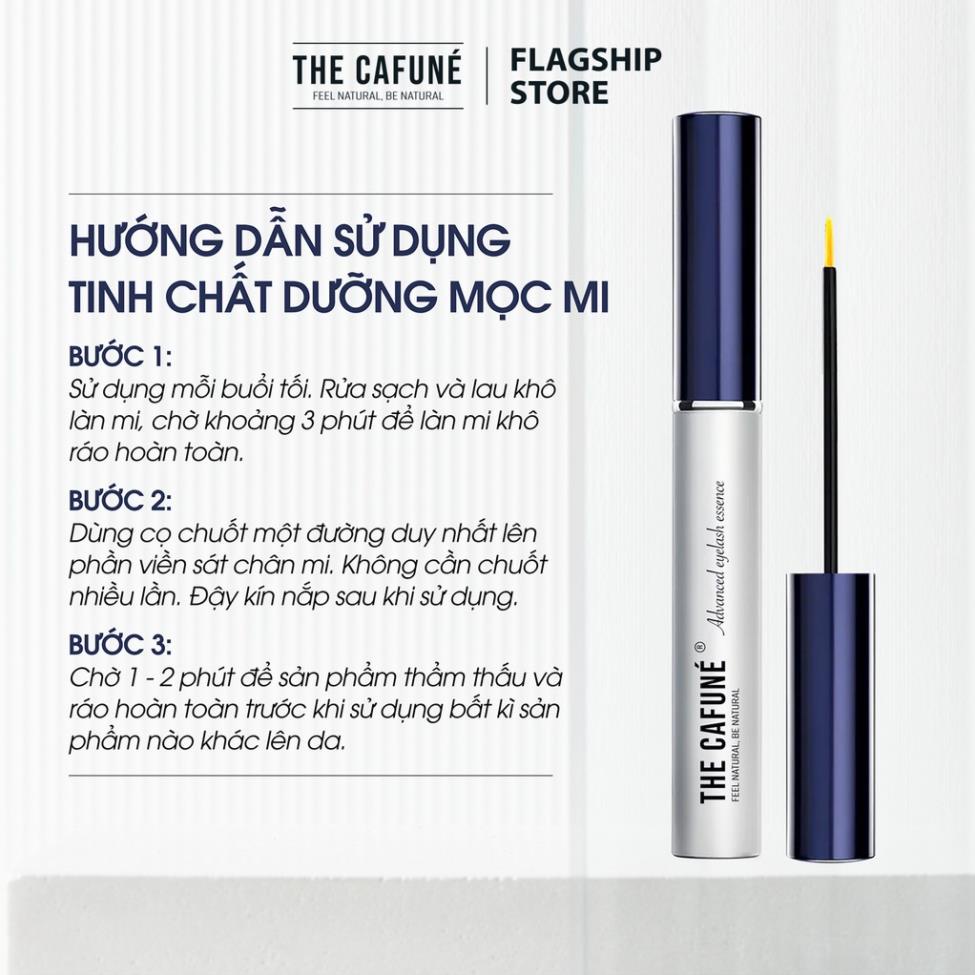 Bộ đôi Dưỡng Mi The Cafuné, Giúp Mi Mọc Dài Dày Tự Nhiên, Phục Hồi Và Ngăn Ngừa Rụng Mi 5ml