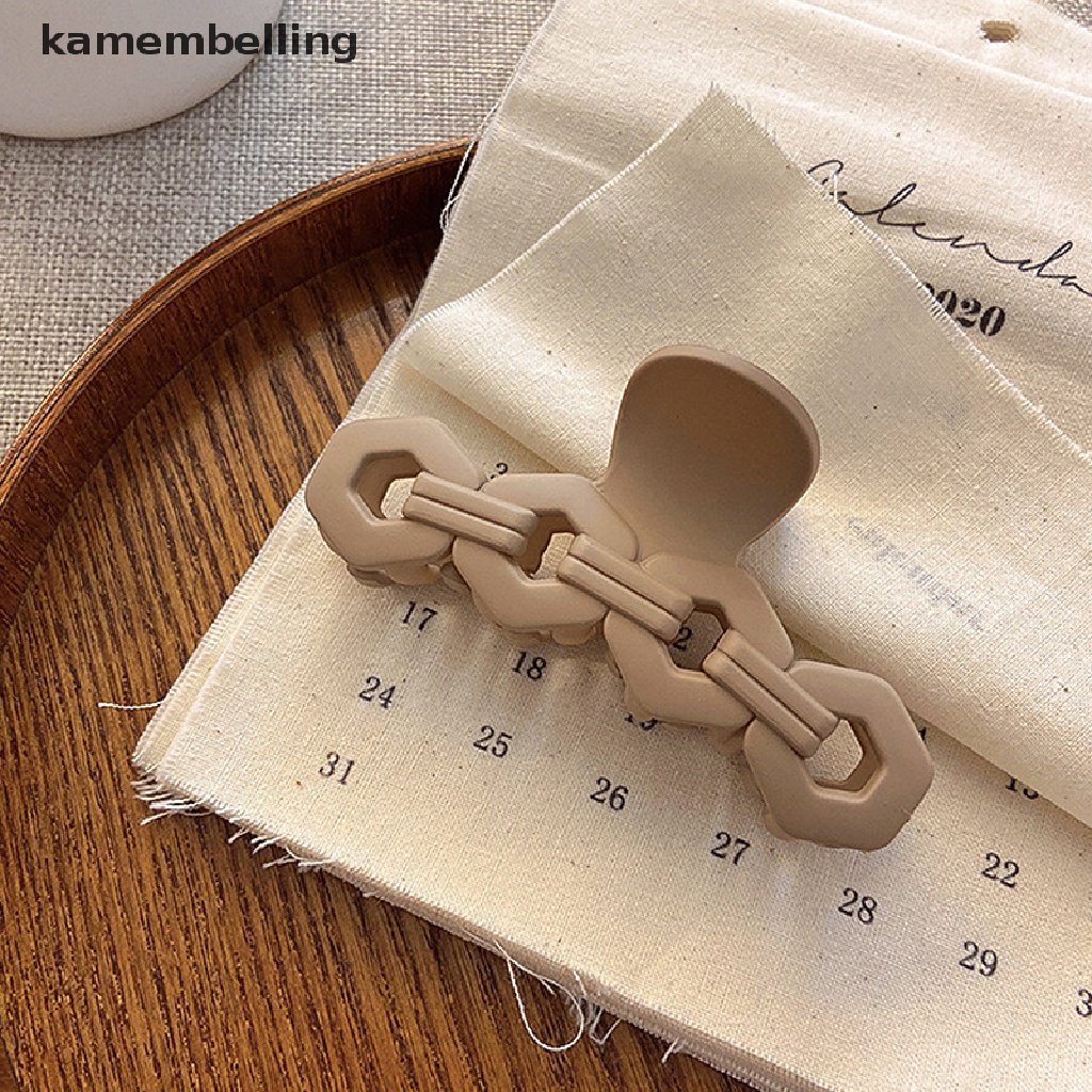 Kẹp Tóc Càng Cua Trơn Bằng Acrylic Hàn Quốc Thanh Lịch 1 Cái