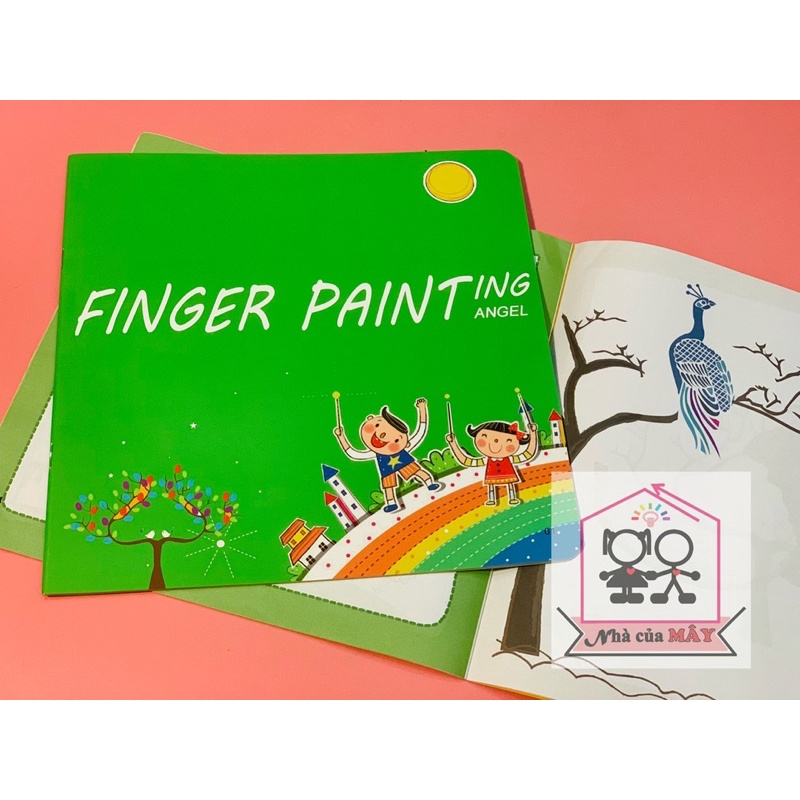 Sách chấm ngón tay nghệ thuật/finger paint cho bé từ 3 tuổi