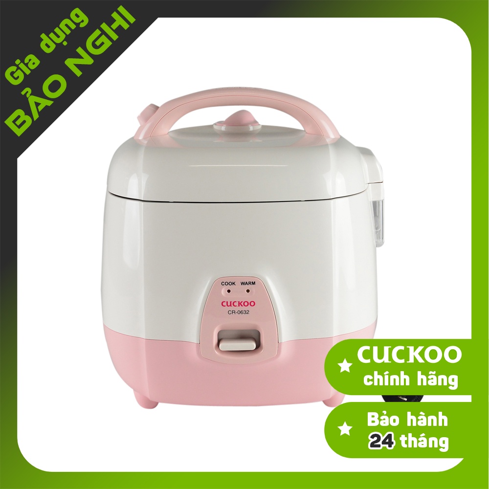 [Chính hãng] Nồi cơm điện Cuckoo CR-0632 ( CR0632 ) DUNG TICH 1L nắp liền chống dính