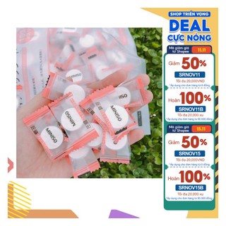 Mặt nạ giấy nén/ khăn mặt giấy Miniso Nhật bản