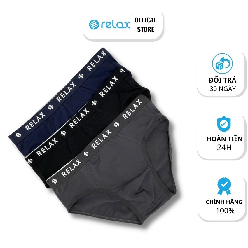 quần lót nam relax cotton cao cấp chính hãng, quần sịp nam rltk18