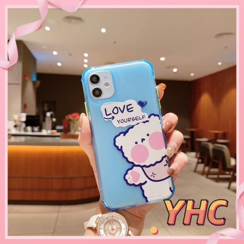 Ốp Điện Thoại Hình Gấu Dễ Thương Cho Iphone6 6splus 7 7plus 8 8plus XR x xs 12 11 pro max plus 12mini-811