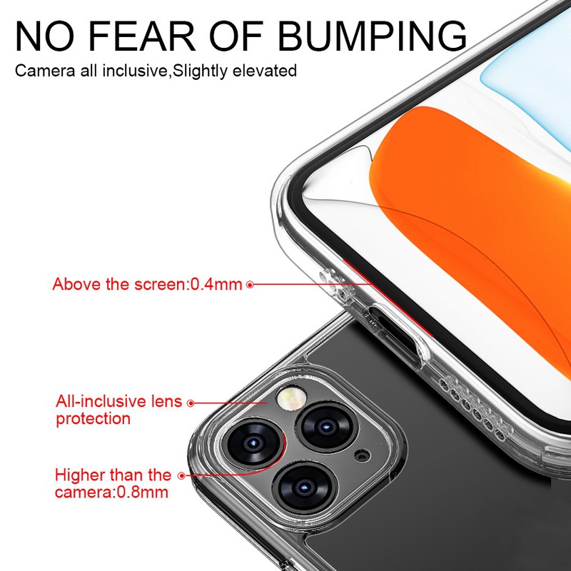 Ốp Điện Thoại Gel Pha Thủy Tinh Mỏng Chống Sốc Cho iPhone 14 13 12 11 Pro Max X XS XR 7 8