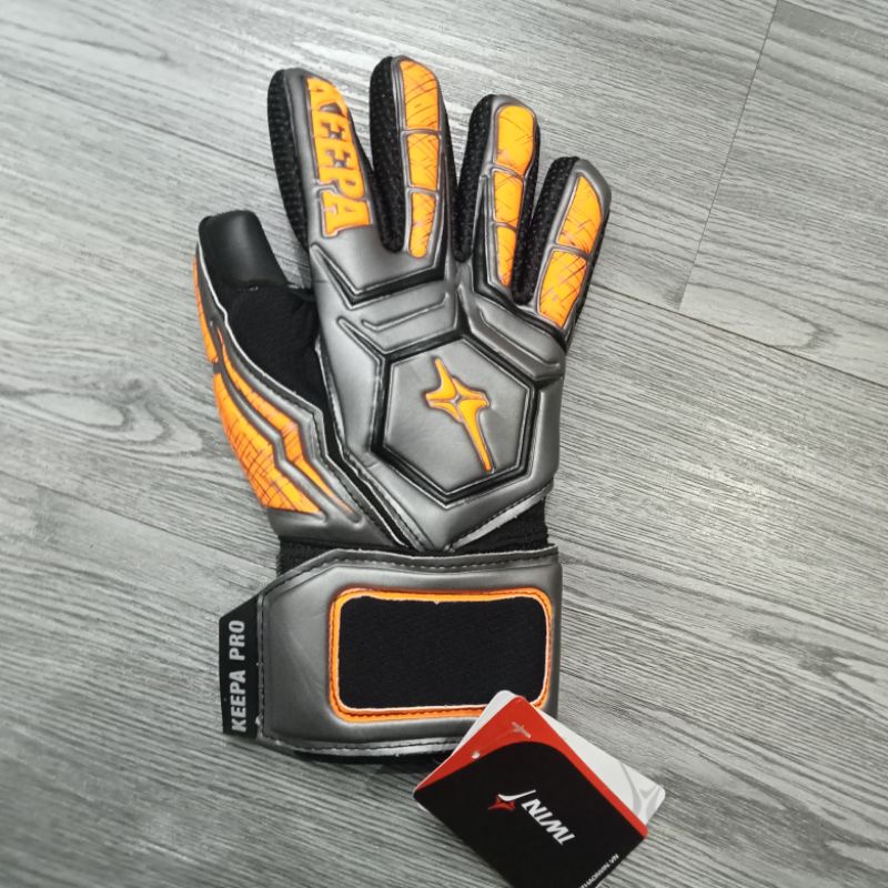 Găng tay bắt bóng có xương Keepa GK 02 Trắng New