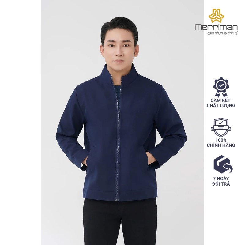 Áo khoác nam cao cấp Merriman mã THMKJ012 màu Navy