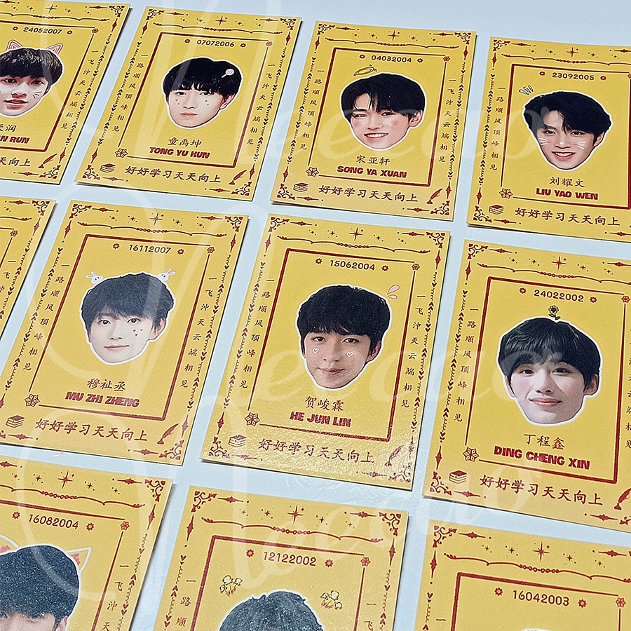 1Thẻ Cầu Bias Card TF Family TNT TF Gia Tộc F3 Thời Đại Thiếu Niên Đoàn Thành Viên Teens In Times Designed Unoff Neecao
