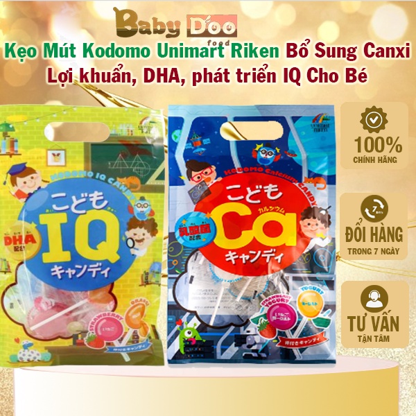 Kẹo Mút Ca, Kẹo Mút IQ Kodomo Nhật Bản, Đồ Ăn Vặt Bổ Sung Canxi, DHA Cho Bé (date 2024)