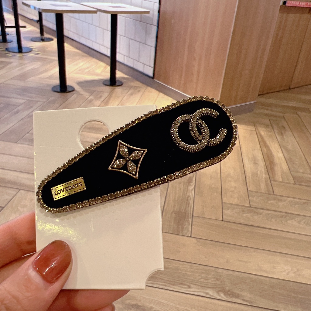 Kẹp Tóc Nơ Đính Đá Phong Cách Hàn Quốc