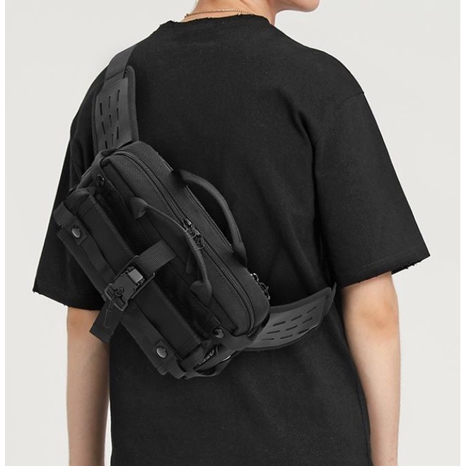 Túi Đeo Chéo Chống Thấm Nước OZUKO Phong Cách Quân Đội