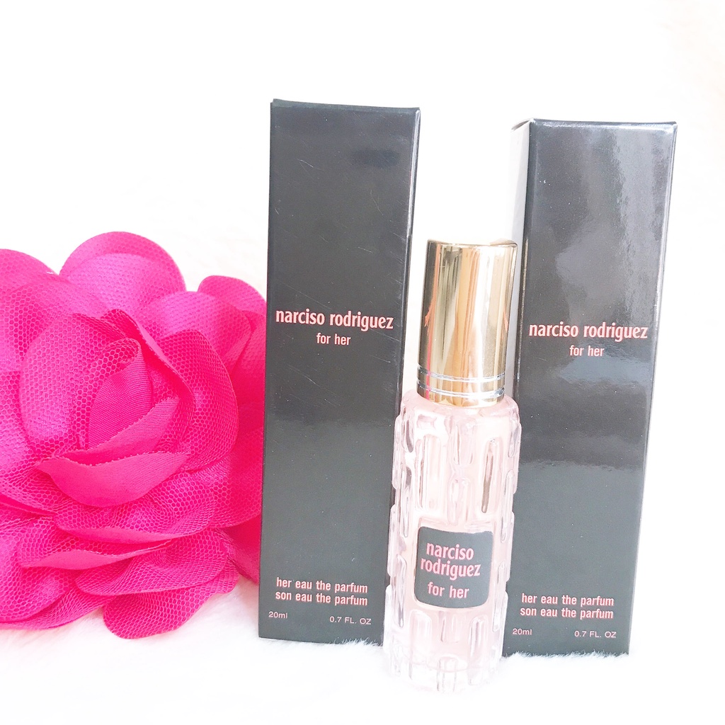 Nước Hoa Mini Nữ Narciso Rodriguez For Her 20ml dạng xịt- Mùi Narciso hương hoa quyến rũ