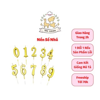 Trang trí bánh sinh nhật, nến số nhũ, nến sinh nhật, trang trí bánh kem, nến số sinh nhật, phụ kiện trang trí bánh