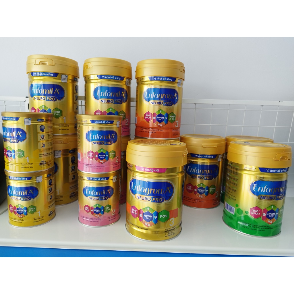 Sữa bột Enfamil / EnfaGrow A+ số 1, 2, 3, 400g - 830g