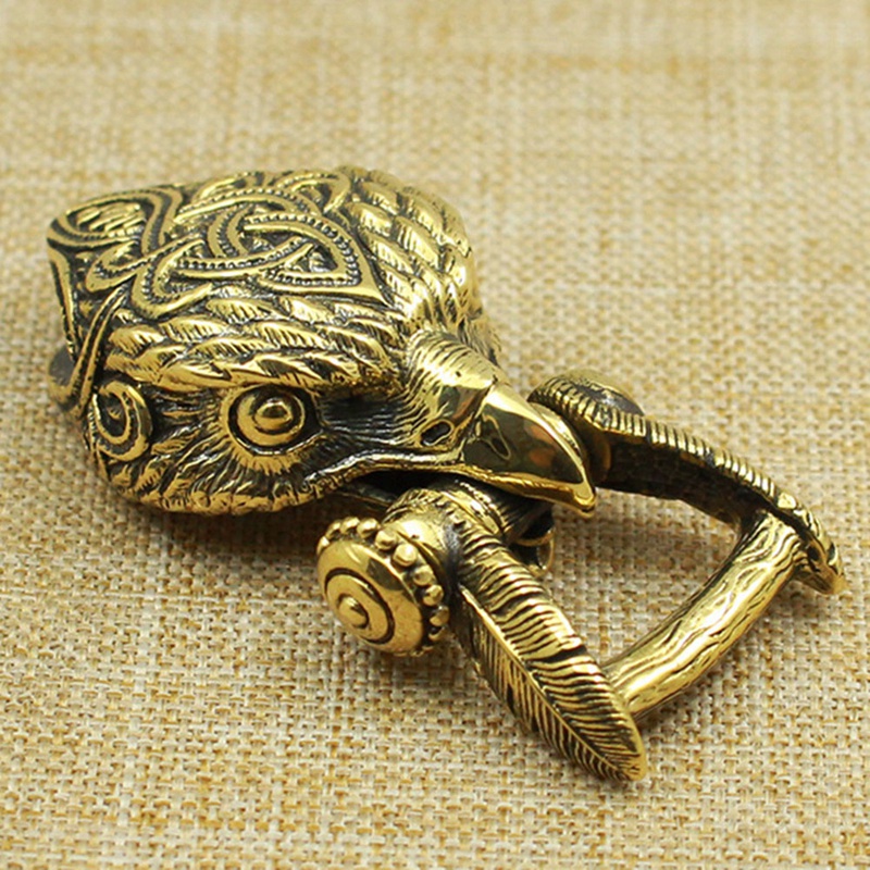 Khóa Bằng Đồng Thau Hình Đầu Đại Bàng Đa Năng Dùng Làm Vòng Tay Paracord DIY