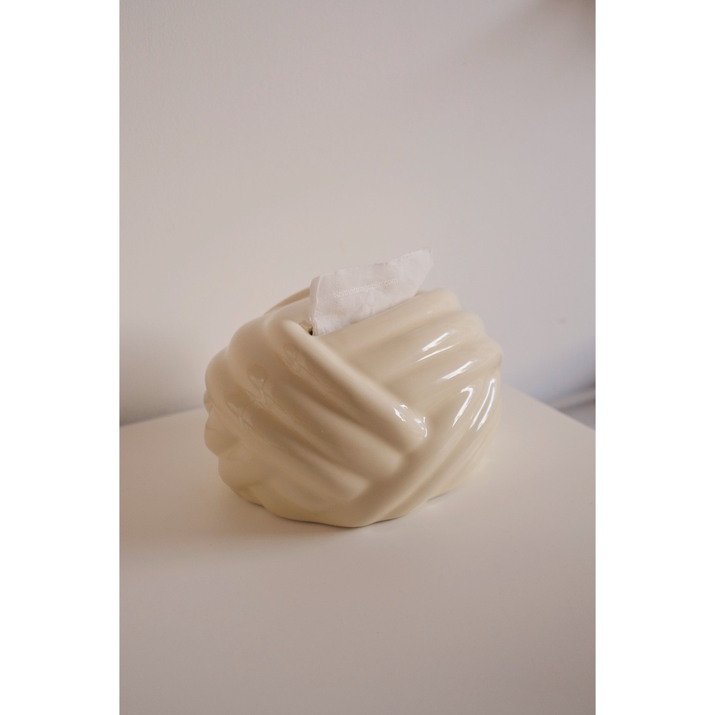 Hộp khăn giấy - hình cuộn len