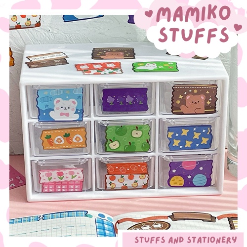 STICKER GÓI DÁN GÓC ẢNH/ TRANG TRÍ PLANNER TRONG SUỐT SIÊU XINH NHIỀU MÀU