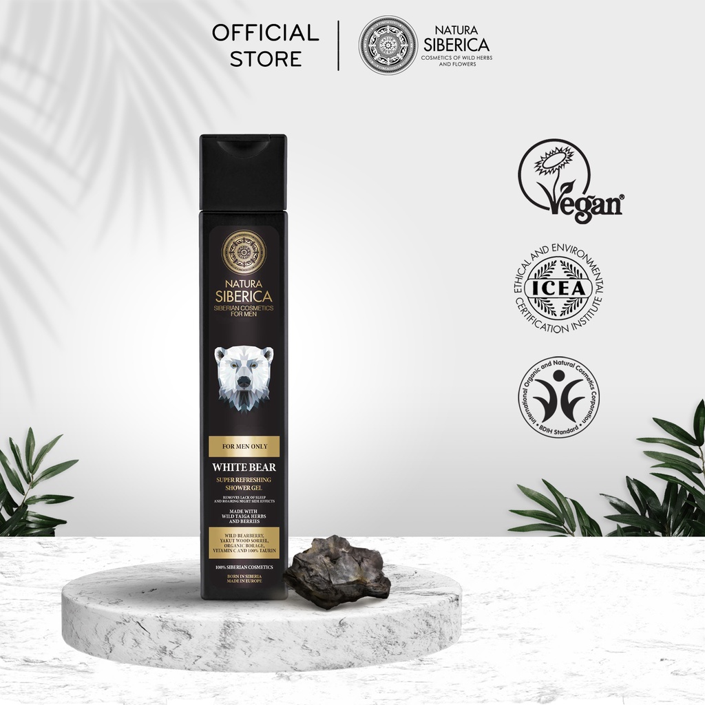 Sữa Tắm Hương Nước Hoa Natura Siberica Men Dưỡng Ẩm Cho Da White Bear 250ml
