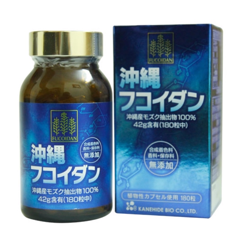 (HÀNG CHÍNH HÃNG)Okinawa Fucoidan Kanehide Bio - Fucoidan xanh Nhật Bản 180 viên - Hỗ trợ điều trị u bướu