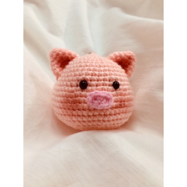 Móc khoá heo hồng handmade