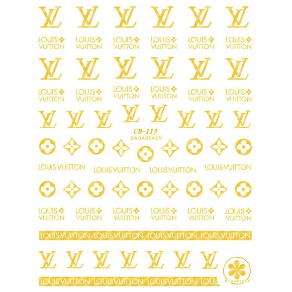 Sticker Thương Hiệu Louis Vuitton - Hình Dán LV Xinh Xắn